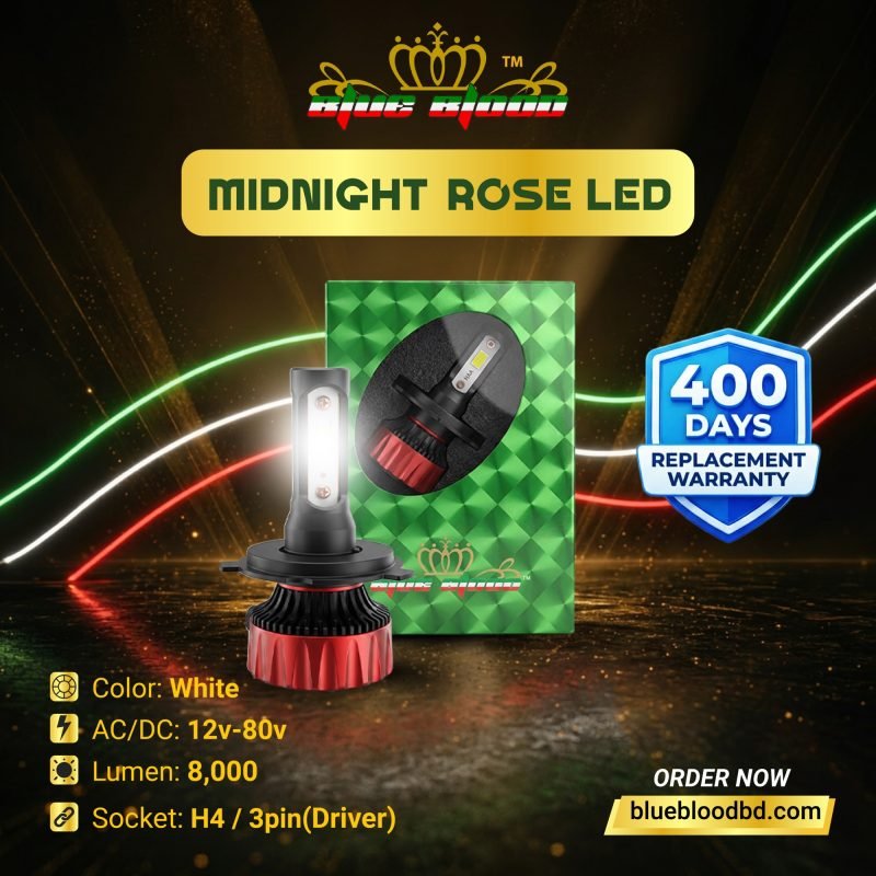 Blue Blood Gloriosa Lilly flashing LED light pair – 13000lm