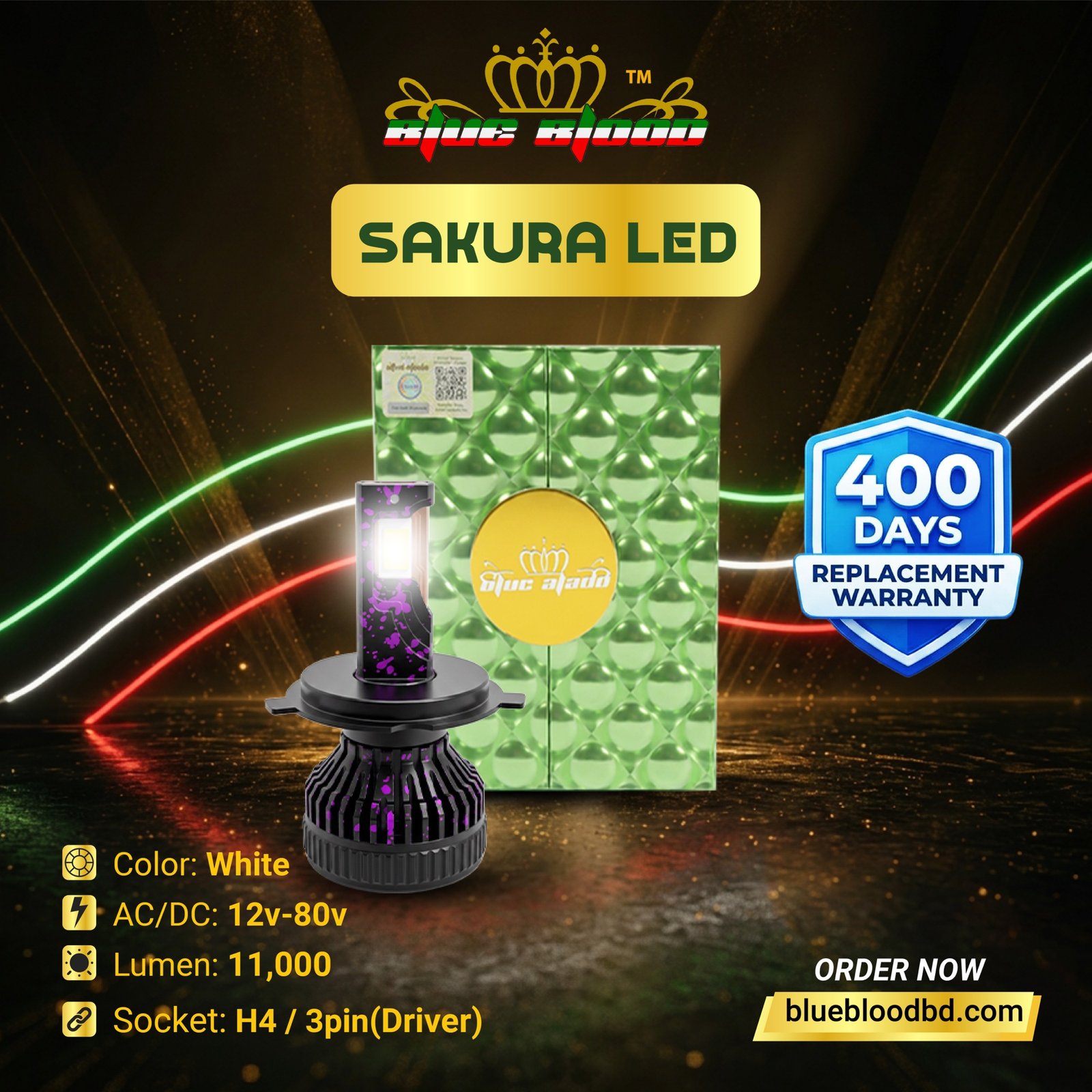 Sakura – Blue Blood Blue Blood Sakura LED light – 13000lm, 12V-80V