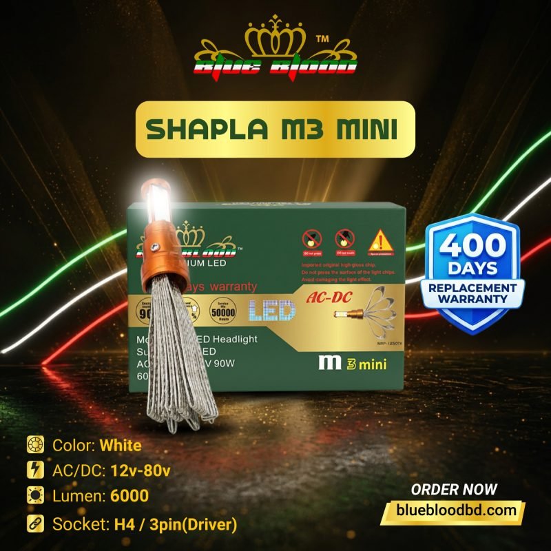 Blue Blood Shapla M3 Mini LED light – 6000lm, 12V-80V