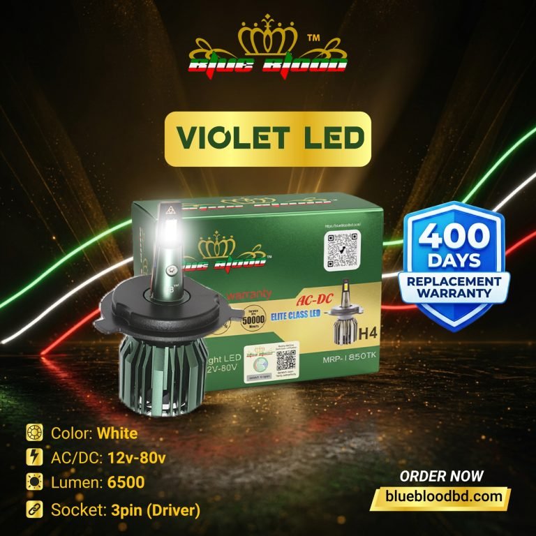 Blue Blood Violet LED light – 6500lm, 12V-80V